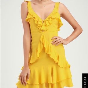 Yellow sunflower dress